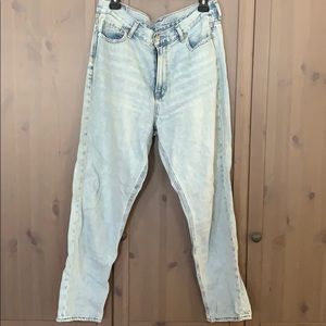 Light wash “mom” jeans